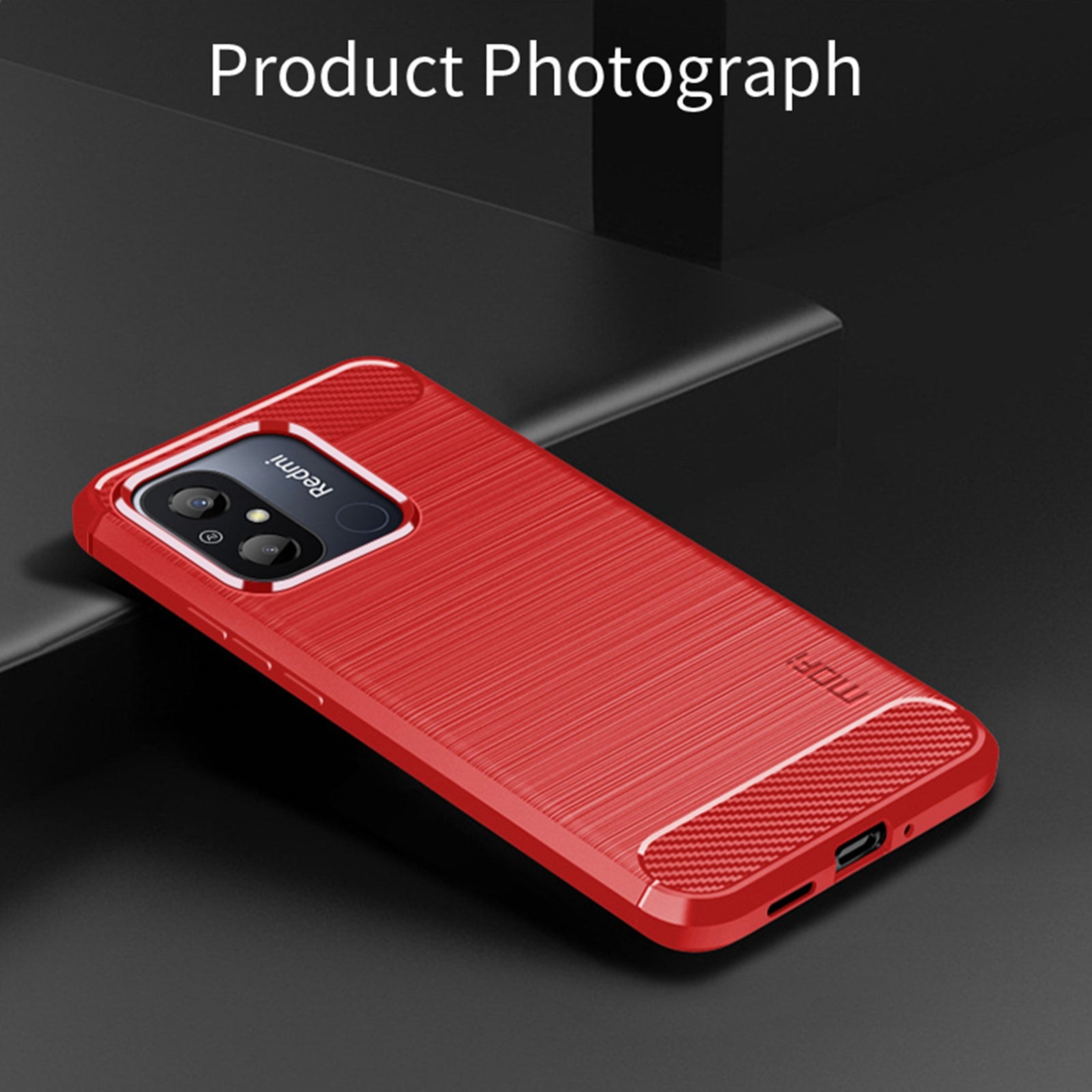 MOFI JK TPU Series-1 pro Xiaomi Redmi 12C 4G pouzdro na telefon z uhlíkových vláken TPU tlumící nárazy broušený zadní kryt MOFI JK TPU Series-1 pro Xiaomi Redmi 12C 4G pouzdro na telefon z uhlíkových vláken TPU tlumící nárazy broušený zadní kryt